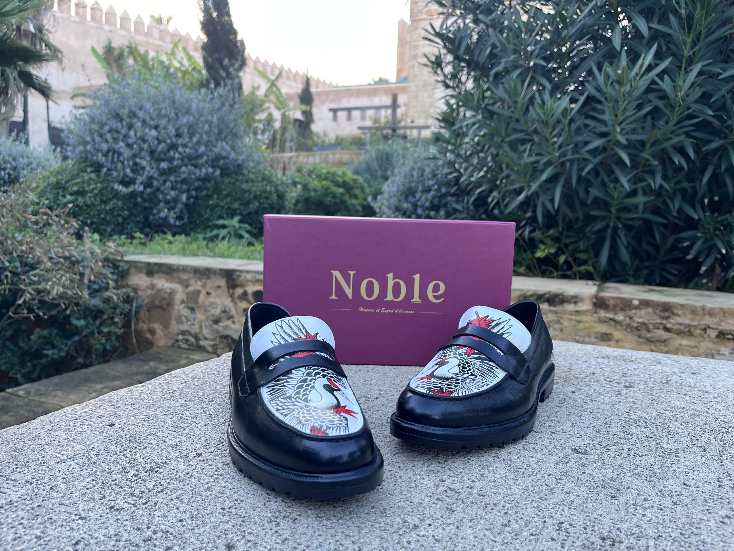 noble chaussures en cuir pour homme